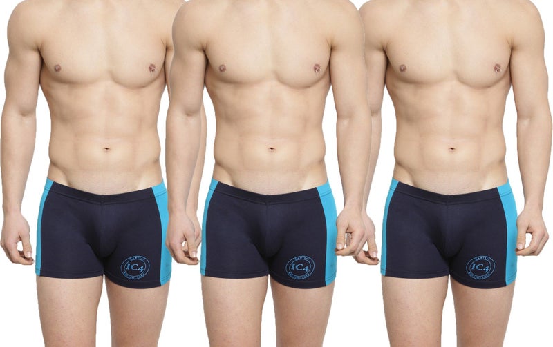 IC4 Store Men's Classic Trunk Combo Pack of 3 - Navy and T-Blue - Image 1