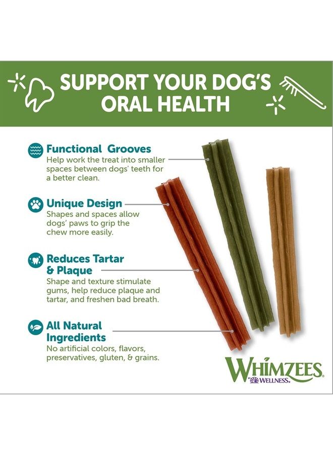 WHIMZEES by Wellness Stix Natural Dental Chews for Dogs, Long Lasting Treats, Grain-Free, Freshens Breath, Extra Small Breed, 56 count - Image 4