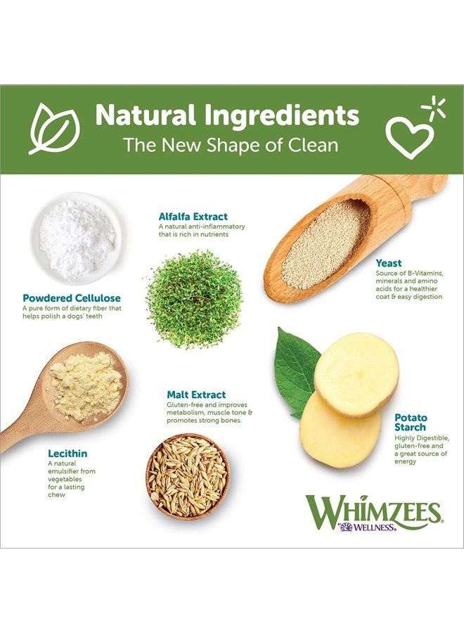 WHIMZEES by Wellness Stix Natural Dental Chews for Dogs, Long Lasting Treats, Grain-Free, Freshens Breath, Extra Small Breed, 56 count - Image 3