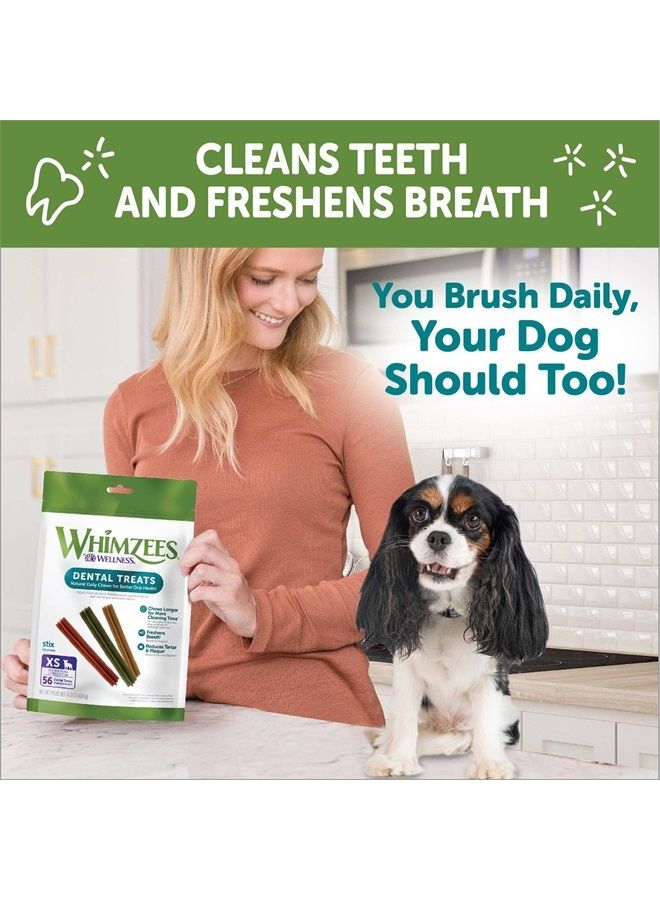WHIMZEES by Wellness Stix Natural Dental Chews for Dogs, Long Lasting Treats, Grain-Free, Freshens Breath, Extra Small Breed, 56 count - Image 5