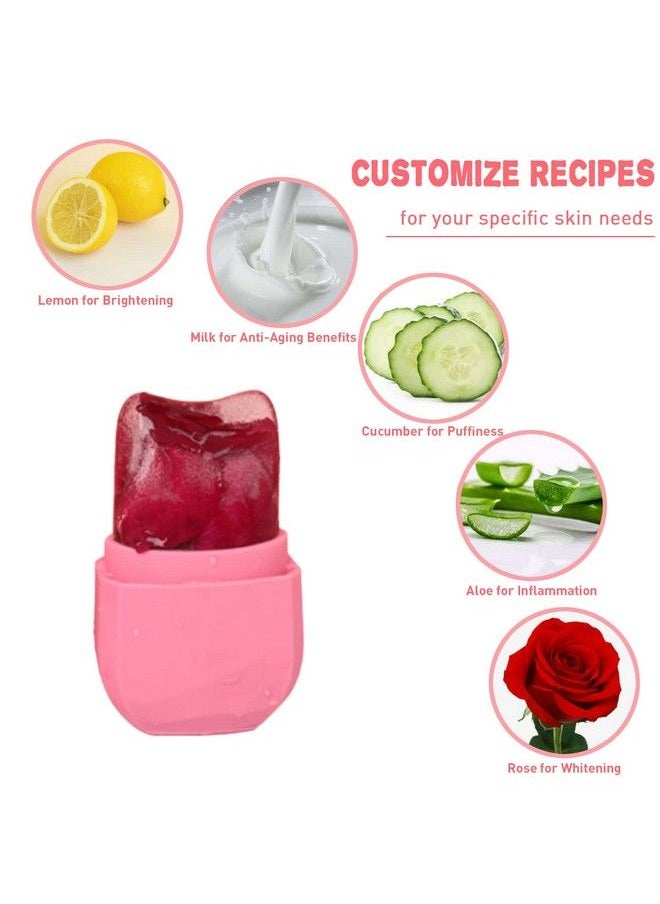VANALIA - Ice Roller And Gua Sha For Face、Eyes And Neck Skin Care Set Facial Beauty Ice Roller & Gua Sha Facial Tool Neck To Brighten Skin & Enhance Your Natural Glow(Pink) - Image 1