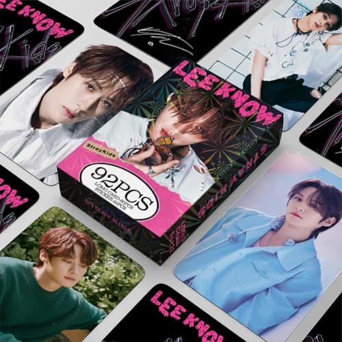 KPOPBP Stray Kids Photocards 60 PCS SKZ Rock Star Album Photo Cards with 32 PCS Stickers KPOP Gift Lomo Cards Merch for SKZ Boys and Girls (Lee Know) - Image 4