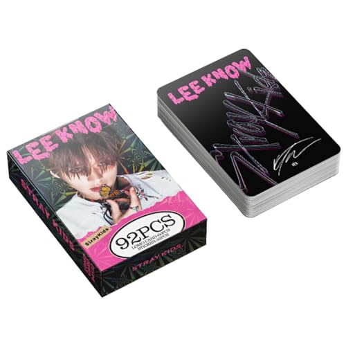 KPOPBP Stray Kids Photocards 60 PCS SKZ Rock Star Album Photo Cards with 32 PCS Stickers KPOP Gift Lomo Cards Merch for SKZ Boys and Girls (Lee Know) - Image 5