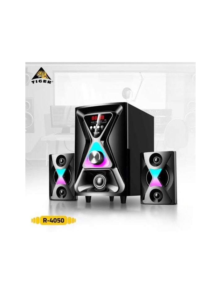 تايجر طقم سماعات R-4050 صب ووفر، 3 قطع - Image 2