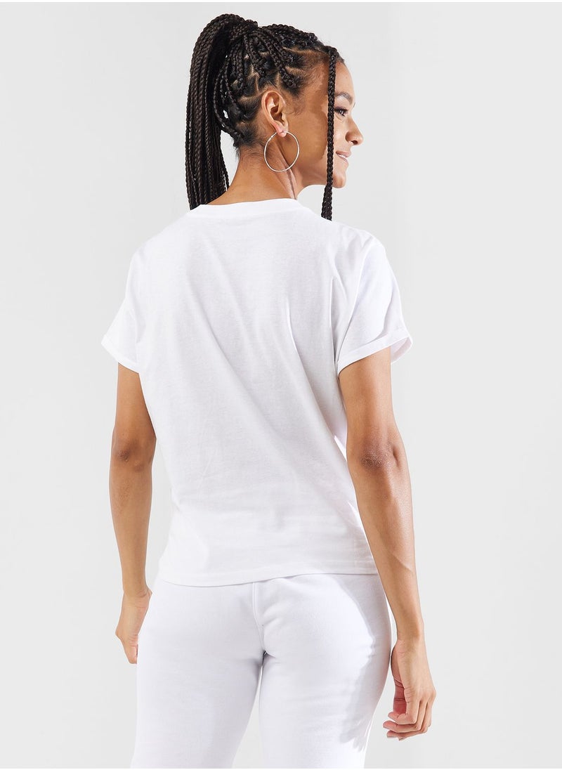 DKNY Sport - Crew Neck Knot Detail T-Shirt - Image 1