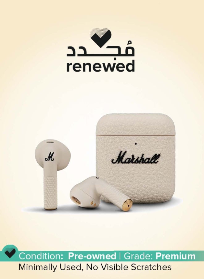 Marshall Renewed - Minor IV Bluetooth Earphones - Water Resistant Earphones Bluetooth Wireless Earbuds With 30+ Hours Playtime - - Image 1