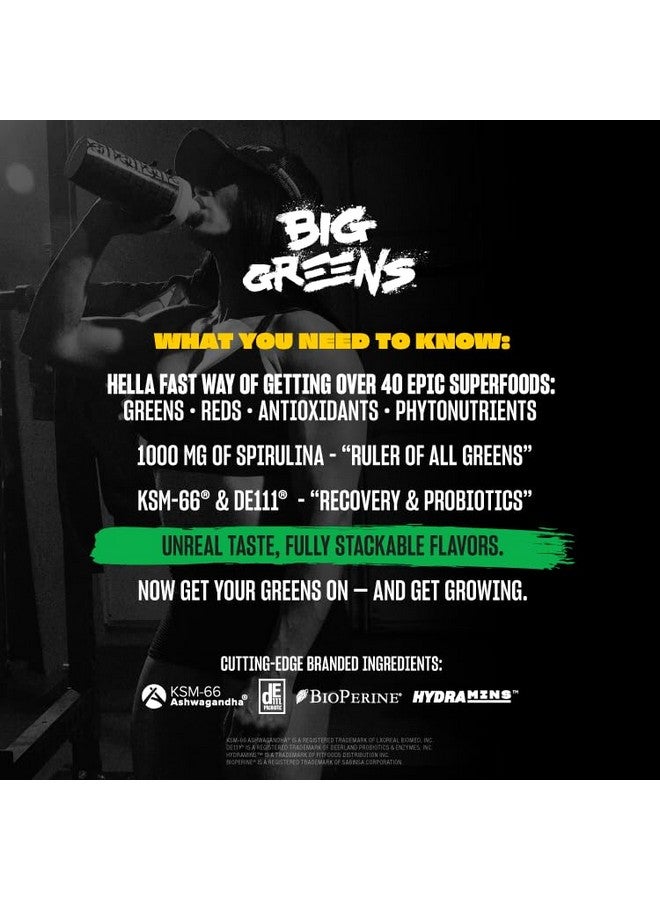 Mutant مكمل ميوتانت بيغ غرينز | مكمل أخضر | أكثر من 40 نوع من الأطعمة الخارقة من الأرض والبحر - الأخضر، الأحمر، مضادات الأكسدة، المغذيات النباتية، 1000 ملغ سبيرولينا - مزيج من البروبيوتيك والبريبيوتيك | 30 حصة - فقط شوكولاتة - Image 4