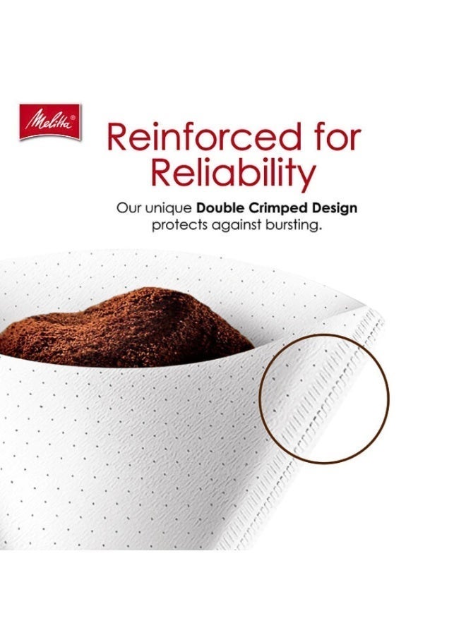 ميليتا فلتر قهوة ورقي أبيض للاستعمال مرة واحدة عدد 40 قطعة بشكل مخروطي أصلي - Image 4