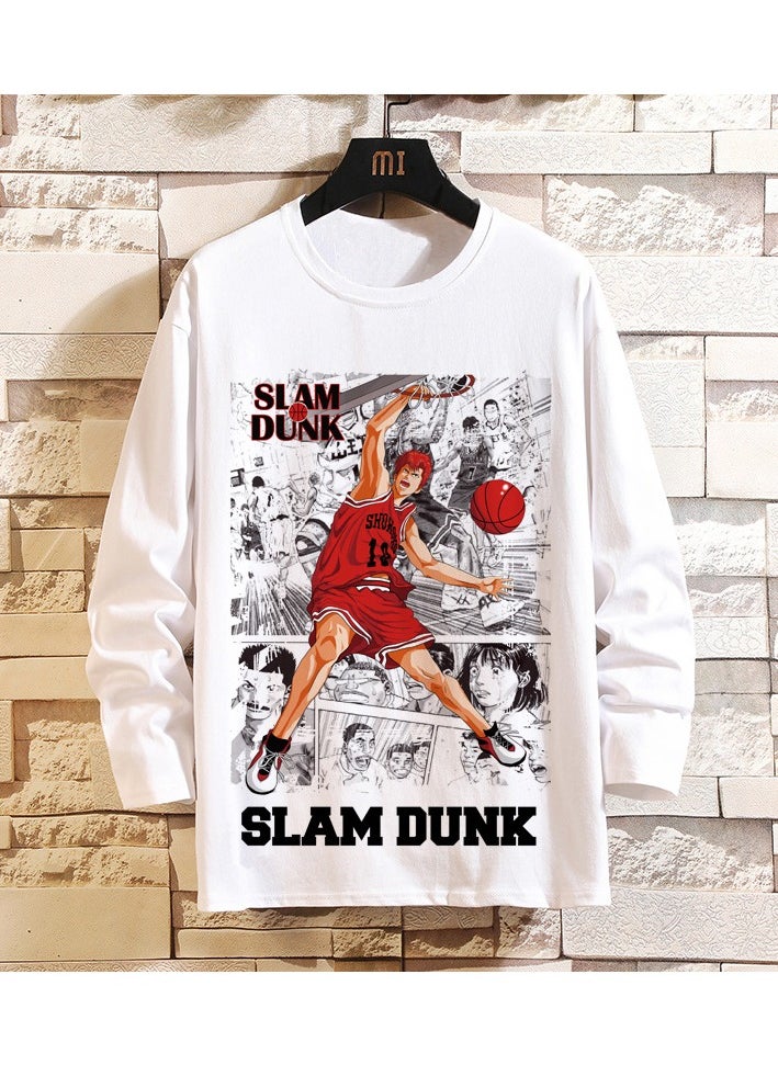 KUYING New Slam Dunk Master Loose Casual Long Sleeve Bottom Shirt  - Image 1