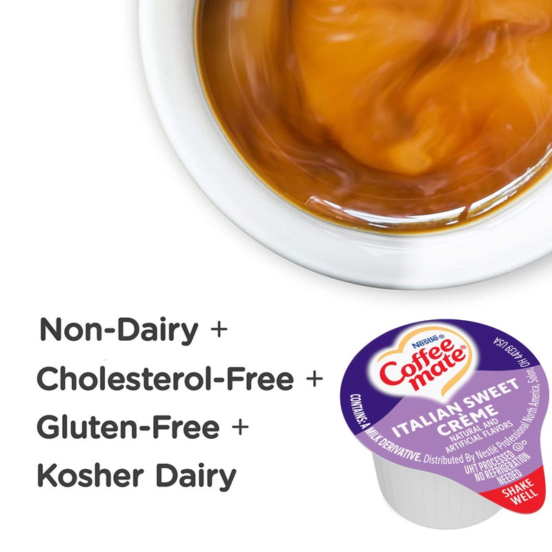 Nestle Coffee-mate 84652 Liquid Coffee Creamer, Italian Sweet Creme, 0.375 oz Cups, 50/Box - Image 3