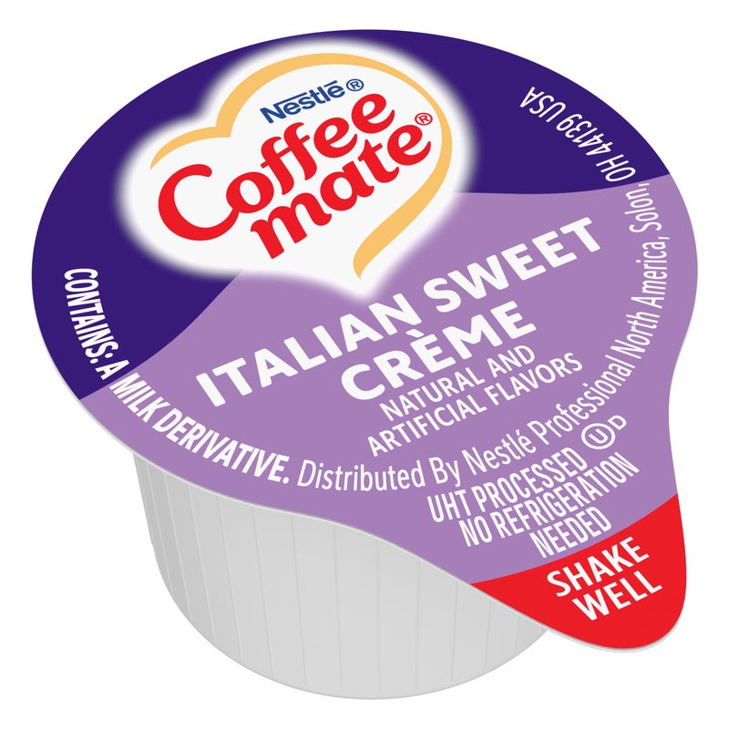 Nestle Coffee-mate 84652 Liquid Coffee Creamer, Italian Sweet Creme, 0.375 oz Cups, 50/Box - Image 2