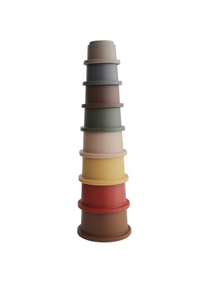 mushie Stacking Cups Toy | Made in Denmark (Retro) - Image 1