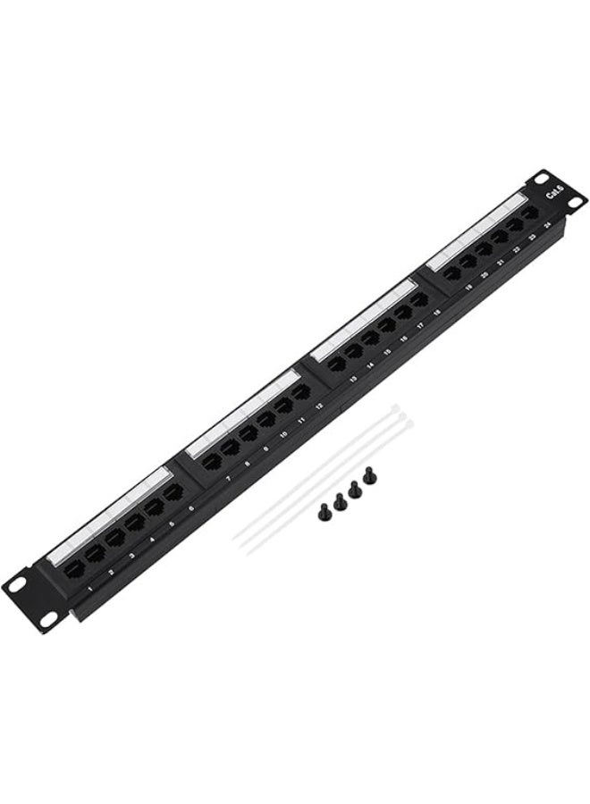 iview 24-Port Patch Panel – High-Performance Network Rack Mount Panel - Image 1