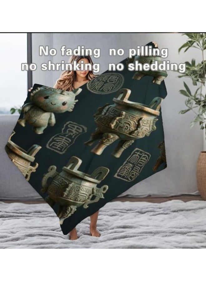 general Baby and children's cartoon flannel thin blanket (warm and comfortable, suitable for sleep, game use) 70cm*100cm - Image 3