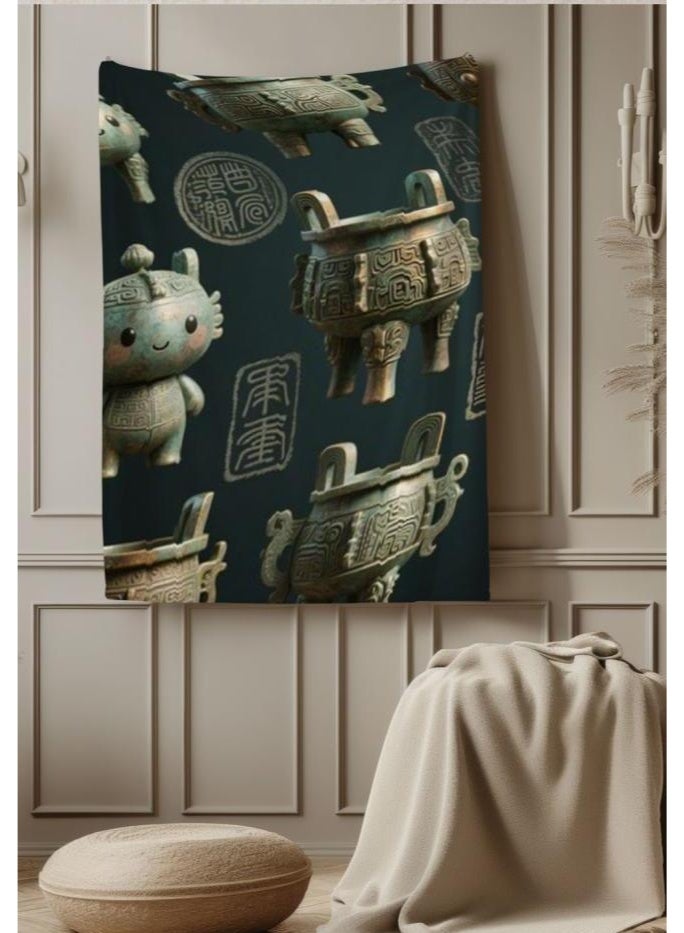 general Baby and children's cartoon flannel thin blanket (warm and comfortable, suitable for sleep, game use) 70cm*100cm - Image 2