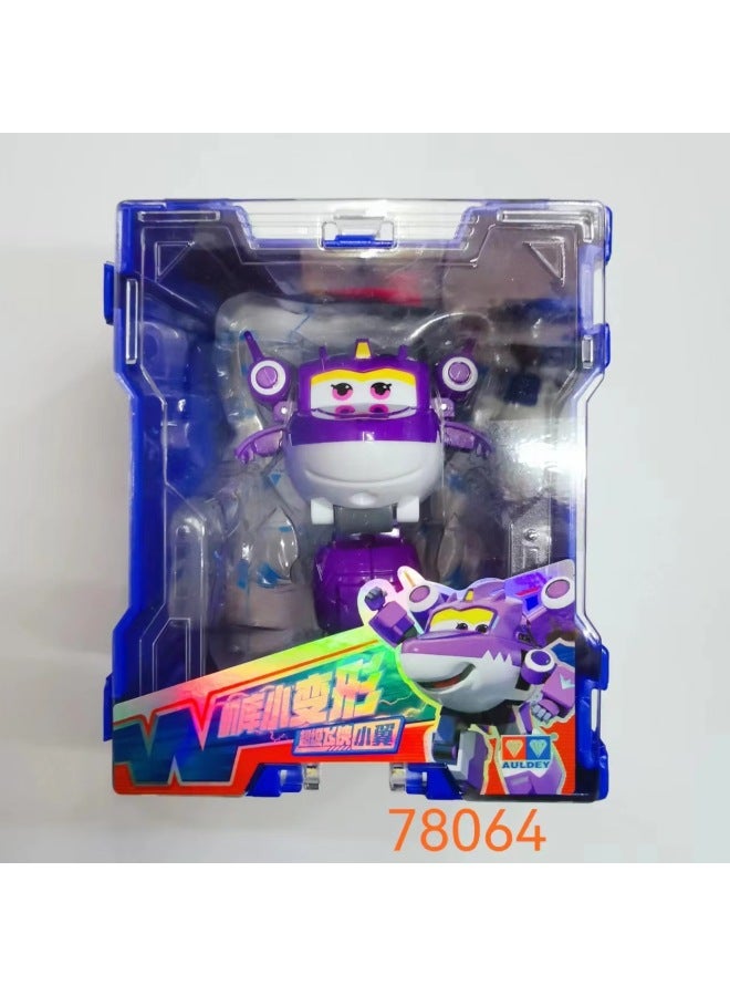 Genuine Super Flying Man Large Deformation Ledi Jin Boy Little Love Mini Big Tower Children Cartoon Toy-Color:Mini Deformation-small Wing 780064 - Image 1