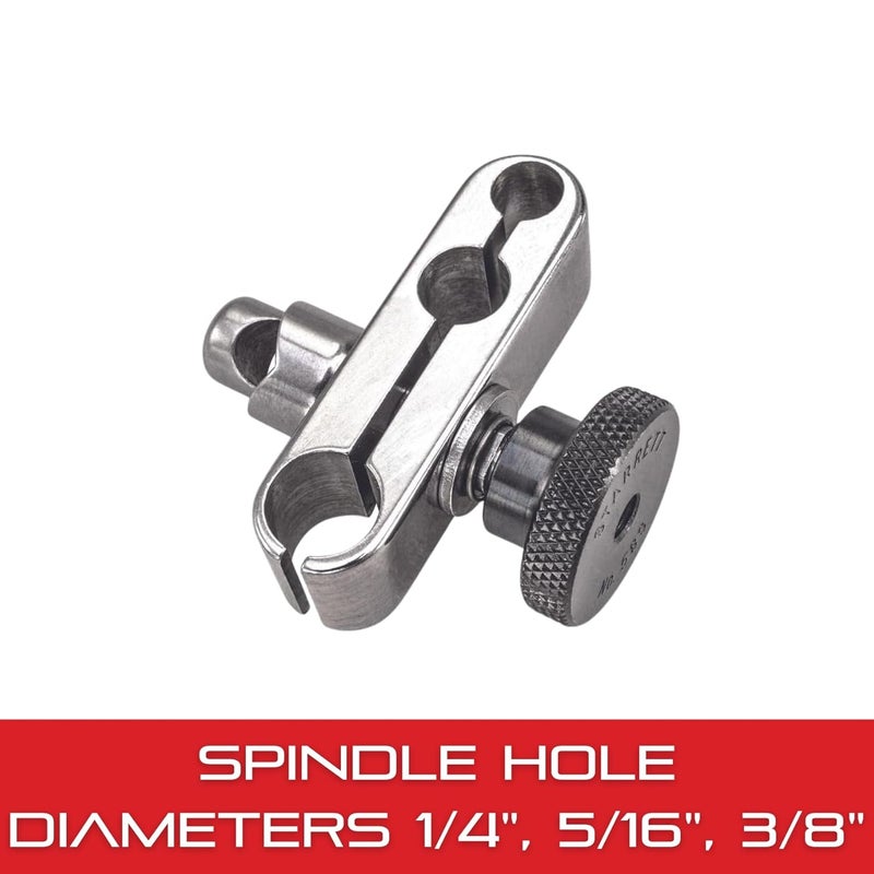 Starrett Universal Snug with Spindle Hole Diameters 1/4", 5/16", 3/8" and Gripping Hole Diameters 3/32-1/4" - Versatile Tool with Smaller Clamp Hole - 58S - Image 3