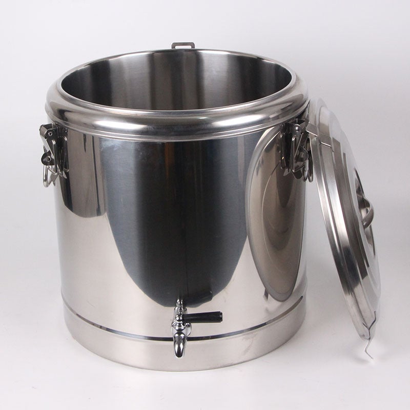 Stainless Steel Insulation Bucket Commercial Large Capacity Rice Soup Bucket Tea Water Boiling Soybean Milk Tea Grain Porridge Bucket With Tap - Image 3