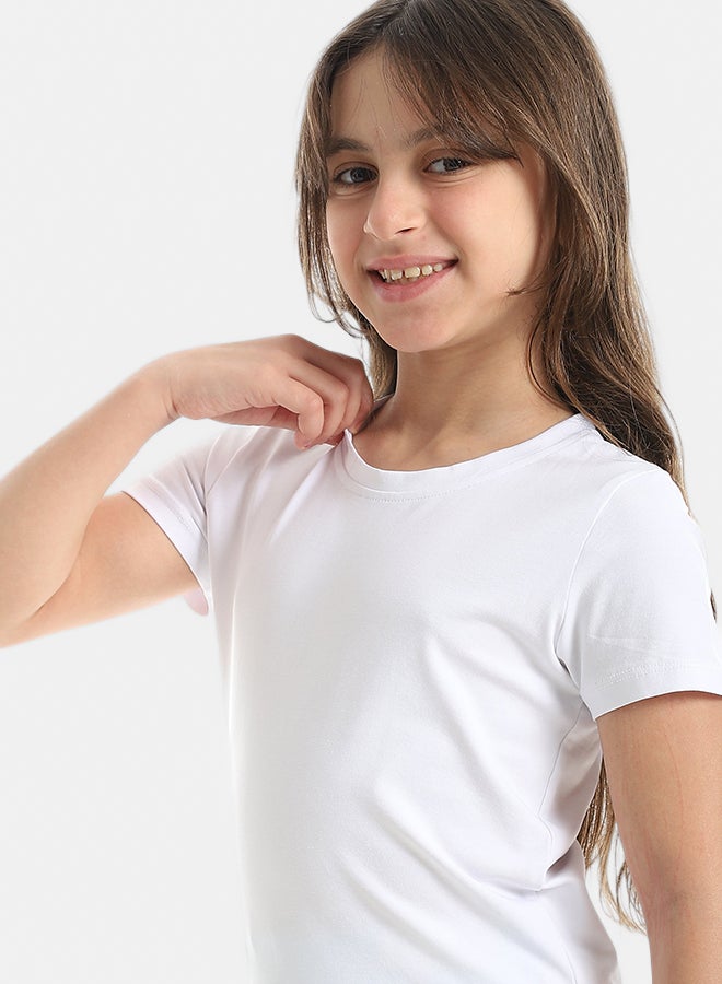 Andora Half Sleeves Plain T-Shirt And Puppies Self Patterned Pants Pijama Set_Sky Blue - Image 4