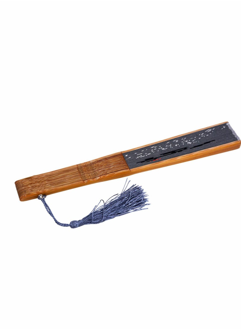 ماركة غير محددة Folding Hand Fan,Small Handheld Fans for Chinese Japanese Vintage Bamboo Silk Fans  - Image 2