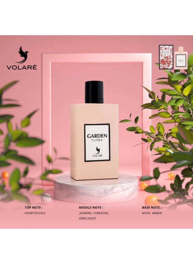 فولاري عطر جاردن فلورا او دي برفيوم من فولاري للنساء - 100 مل (مستوحى من عطر بلوم ) - Image 5