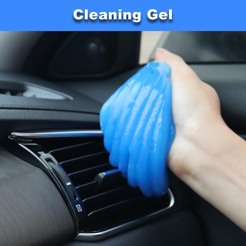 NIKCOSMK Windshield Cleaner Tool, 15Pcs Car Interior Detailing Kit, Car Cleaning Kit Interior Cleaner, Car Detailing Brushes, Car Cleaning Gel, Car Cleaning Supplies Tools Accessories for Women, Men, Interior - Image 4