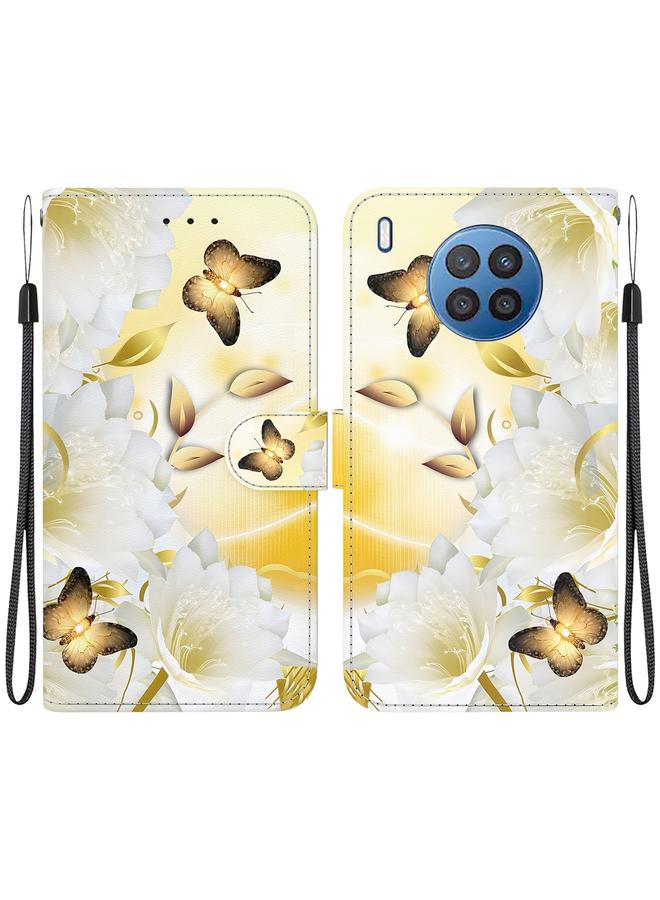 Green Tiger Case For Honor 50 Lite Crystal Texture Colored Drawing Leather Phone Case - Image 1