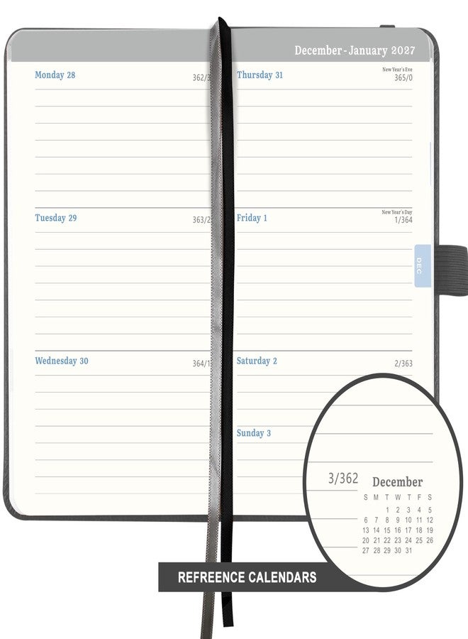 Lemome Pocket Calendar 2026-2027 - Pocket Calendar for Purse, Jul. 2026 to Jun. 2027, 6.4'' x 3.9'', Academic Planner Weekly and Monthly, with Elegant Leather - Image 5