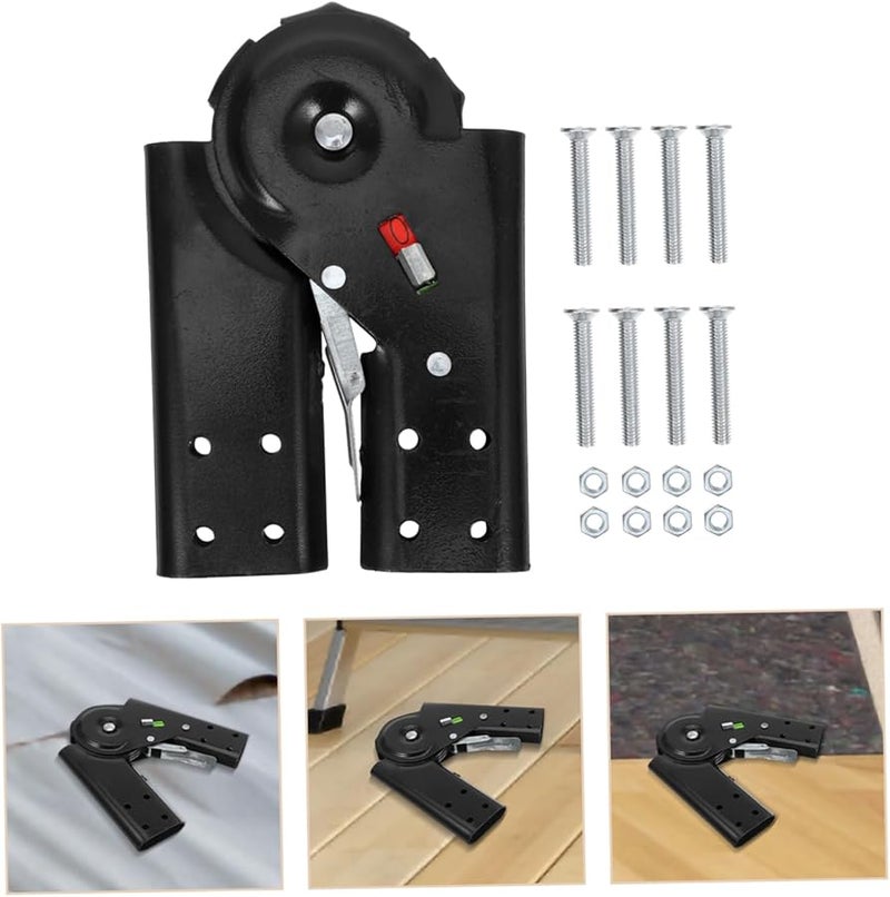 Heavy Duty Aluminum Telescopic Ladder Safety Shoe Kit Secure Locking Hinge Parts - Image 5