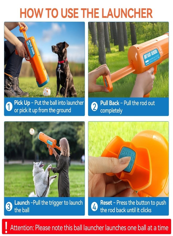 ALL FOR PAWS Dog Ball Launcher, Upgraded Dog Ball Blaster with 3 ETPU Balls, Interactive Thrower for Medium to Large Dogs, Play Fetch Toy for Dogs for Outdoor Exercise - Image 5