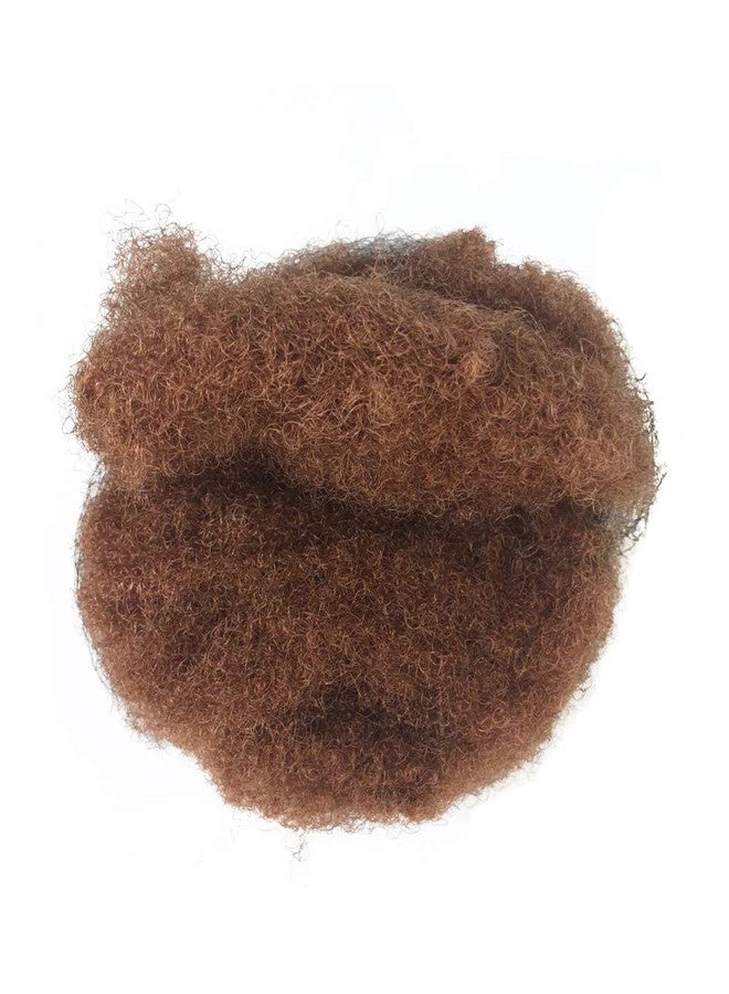 YONNA Tight Afro Kinky Bulk For DreadLocks,Twist Braids Human Hair #30 Medium Auburn 8inch - Image 4