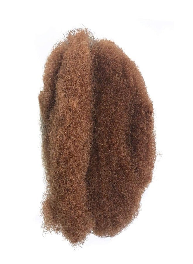 YONNA Tight Afro Kinky Bulk For DreadLocks,Twist Braids Human Hair #30 Medium Auburn 8inch - Image 3