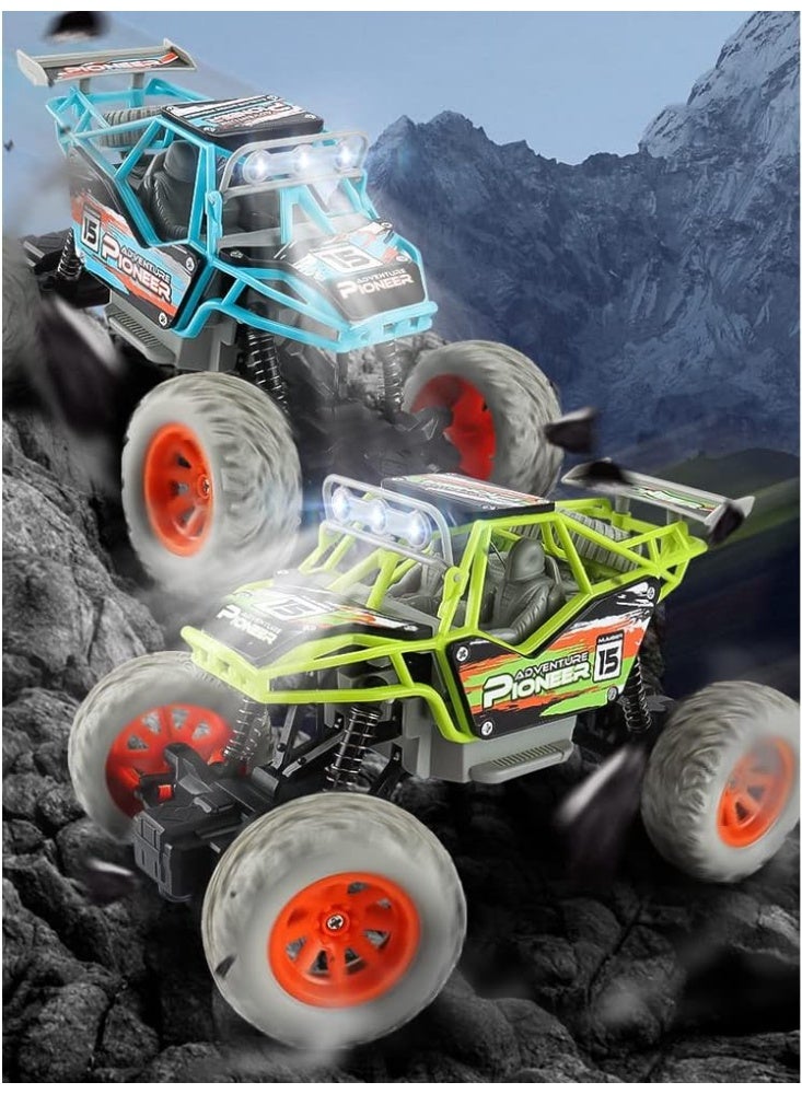 SMARTX 1:20 RC Car Toys, Off Road Remote Control children rock crawler Cars, All Terrains Electric Toy Rechargeable Offroad Climbing RC Racing Car High Speed with Led Lights Best Gift for Kids - Image 5