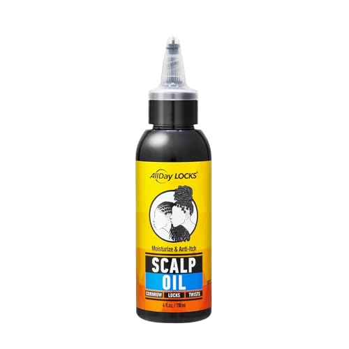 AllDay Locks Scalp Oil - Scalp Moisturizer for Braid & Hair Care, for Men and Women, Moisturizing and Strengthening Treatment, Oil for Dryness and Tension Relief - 4 oz Bottle - Image 1