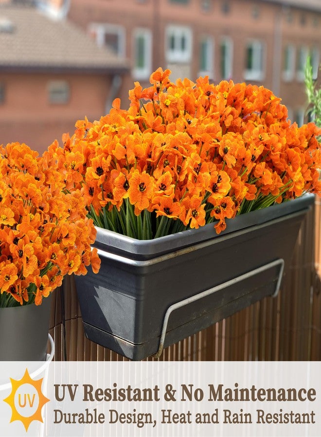 ColoPlay 24 Bundles Artificial Mums for Outdoors/Indoors Faux Mums for Outdoor Planters, Fall Flowers Artificial for Decoration Garden Porch Window Box Home Wedding Farmhouse - Image 4