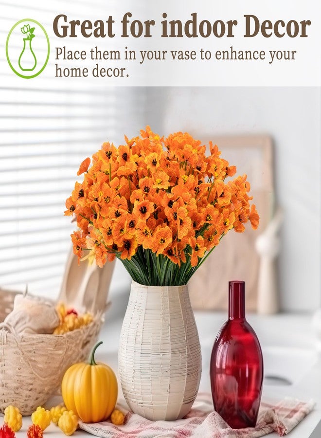 ColoPlay 24 Bundles Artificial Mums for Outdoors/Indoors Faux Mums for Outdoor Planters, Fall Flowers Artificial for Decoration Garden Porch Window Box Home Wedding Farmhouse - Image 5