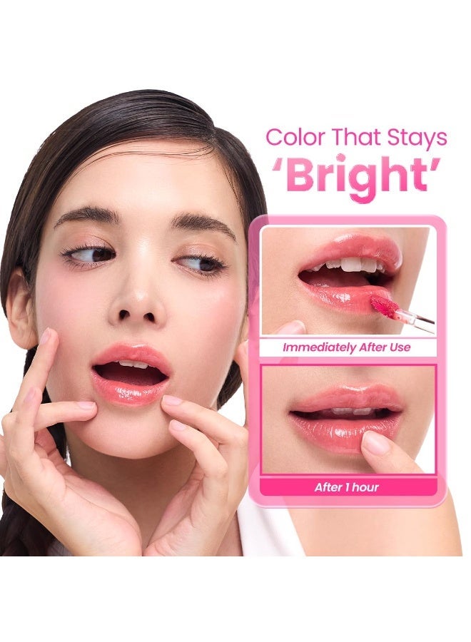Peripera Mood Glowy Tint | Watery Glow Finish, Buildable Fresh Color, Long-Lasting Stain | Lightweight & Non-Sticky |17BLUSH FIG - Image 4