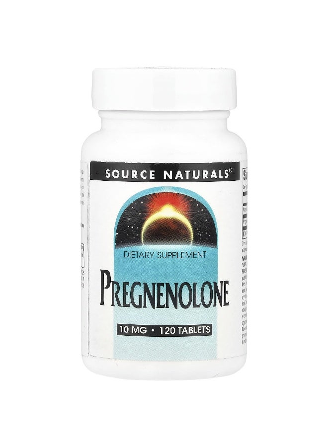 Source Naturals Source Naturals, Pregnenolone, 10 mg, 120 Tablets  - Image 1