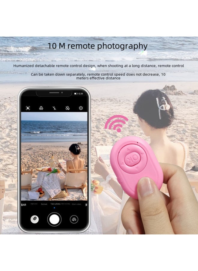 2021 Smart Tremolo Remote Control Short Video Click Page Remote Photo Wireless Bluetooth Remote Control-Color:White (color Box + Instruction) - Image 4