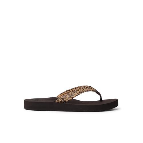 Reef Cushion Breeze Womens Flip Flop, Ultra Soft Cushion Footbed, Arch Support, Leopard, 7 - Image 4
