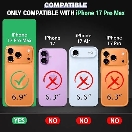 mobistyle Magnetic Silicone Back Cover for iPhone 17 Pro Max 6.9-Inch, Compatible with Mag-Safe, Silky Soft Touch, Shock Absorbing Phone Cover Case with Camera Lens Protection (Blue) - Image 5
