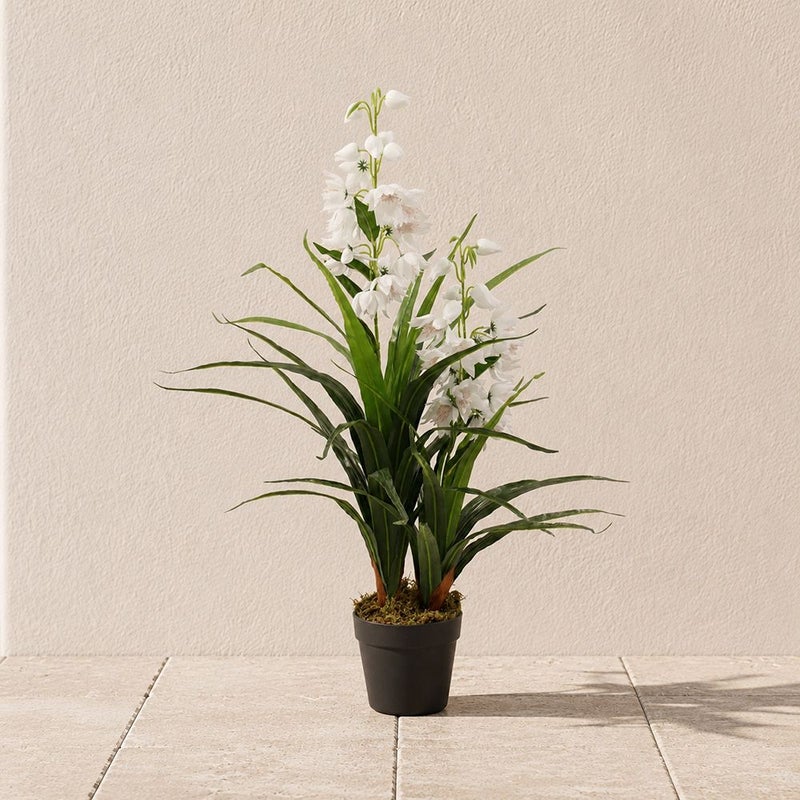 DANUBE HOME Enkianthus Plant - 90Cm, White, Sophisticated Plant, Peva/Plastic ,For Adding Lifelike Greenery, Decorating Homes, Offices, Balconies, Patios - Image 1