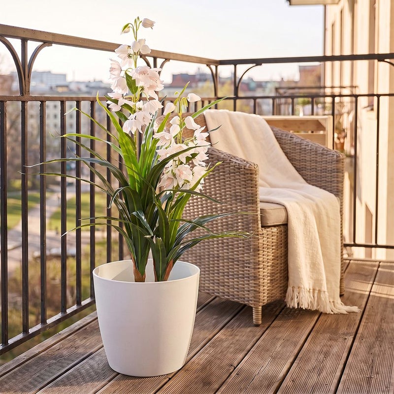 DANUBE HOME Enkianthus Plant - 90Cm, White, Sophisticated Plant, Peva/Plastic ,For Adding Lifelike Greenery, Decorating Homes, Offices, Balconies, Patios - Image 4