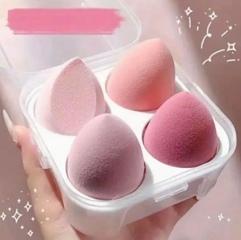 Makeup Puff 4pcs8pcs Makeup Blender Cosmetic Puff Makeup Sponge With Storage Box Foundation Powder Sponge Beauty Tools Women Make Up Accessories Makeup Powder Puffs