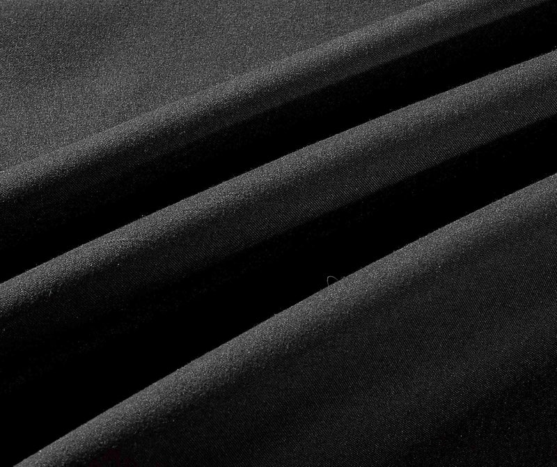 Sheets & Beyond Wrap Around Solid Microfiber Luxury Hotel Quality Fabric Bedroom Gathered Ruffled Bedding Bed Skirt 14 Inch Drop (Queen, Black) - Image 4
