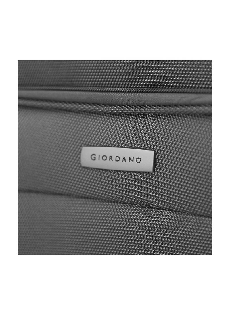 GIORDANO Giordano Softside Luggage Trolley Bag 3 Pieces set,Grey (S-20,M-24,L-28 Inch)  - Image 3