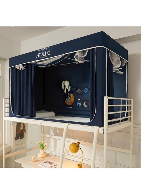 2024 New Student Net Strong Shading Mosquito Net Curtain Full Coating Dormitory Upper And Lower Bunk Thickened Four Seasons Universal