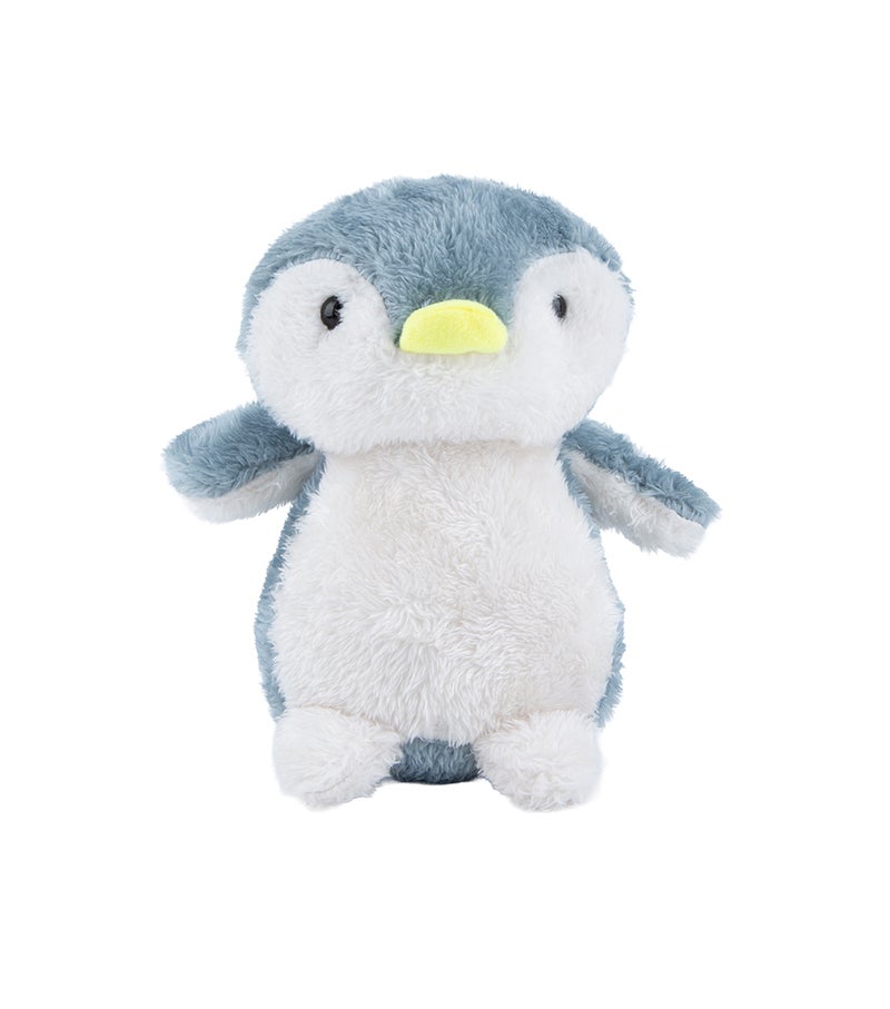 Daiso Penguin Stuffed Toy, Blue & White, Soft Plush Penguin Doll for Kids, Cuddly Animal Toy for Play & Decoration - Image 1