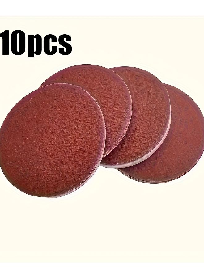 10pcs 5 Inch 125mm Round Sandpaper Non Perforated Sanding Discs Hook And Loop Backing 180 Grit - Image 2
