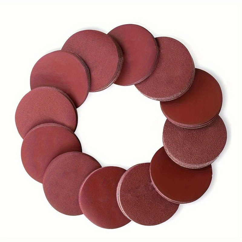 10pcs 5 Inch 125mm Round Sandpaper Non Perforated Sanding Discs Hook And Loop Backing 180 Grit - Image 4
